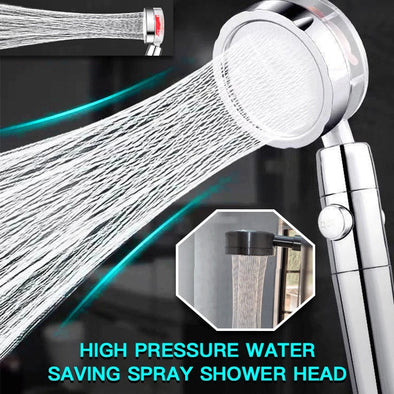 Propeller Driven Shower Head With Stop Button And Cotton Filter Turbocharged High Pressure Handheld Shower Nozzle Eureka Online Store
