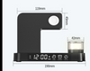 4 In 1 Multifunction Wireless Charger Station With Alarm Clock Display Foldable Wireless Charger Stand With RGB Night Light Eureka Online Store