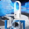 Electric Bladeless Fan Cooler Desktop Portable Usb Rechargable Air Cooling Fan Wireless Led Display Silent 360 Circulation Eureka Online Store