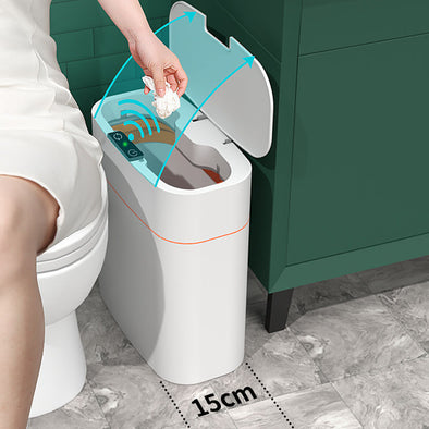 Smart Trash Can With Lid For Bedroom And Living Room Kitchen Storage Box Trash Can Induction Small Car Box Automatic Smart Dustbin Smart Trash Bin Eureka Online Store