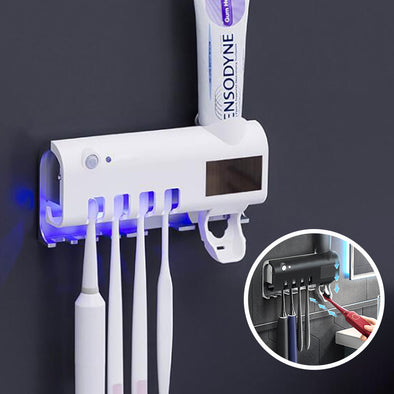 Intelligent UV Toothbrush Sterilizer Automatic Toothpaste Squeezer Toothbrush Toothpaste Rack Eureka Online Store