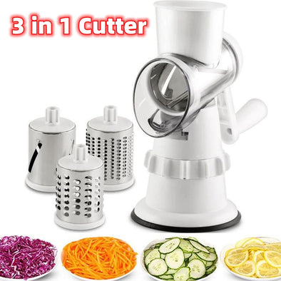 3 In 1 Vegetable Slicer Manual Kitchen Accessories Grater For Vegetable Cutter Round Chopper Mandolin Shredder Potato Home Kitchen Supplies Kitchen Gadgets Eureka Online Store