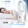 Electric Bladeless Fan Cooler Desktop Portable Usb Rechargable Air Cooling Fan Wireless Led Display Silent 360 Circulation Eureka Online Store