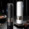 Rechargeable Electric Pepper And Salt Grinder Set One-Handed No Battery Needed Automatic Grinder With Adjustable Coarseness LED Light Refillable MBGroupWorldwide