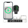 4 In 1 Multifunction Wireless Charger Station With Alarm Clock Display Foldable Wireless Charger Stand With RGB Night Light Eureka Online Store